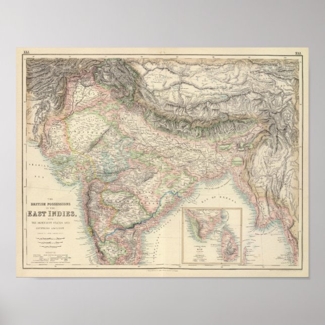 Poster As Posse Britânicas nas Índias Orientais (Frente)