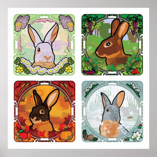 PÔSTER AS QUATRO ESTAÇÕES (Frente)