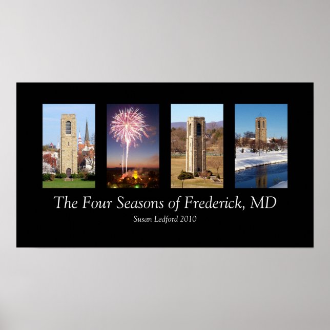 Poster As quatro estações de Frederick, MD (Frente)