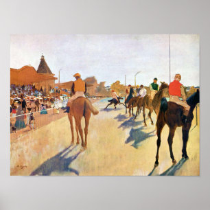 Poster As Raças dos Cavalos (O Desfile), Edgar Degas