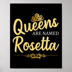 Poster As Rainhas São Chamadas De Rosetta Personalizada E