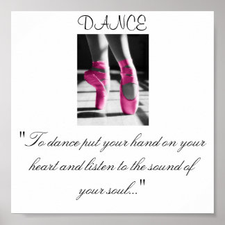 Pôster As raparigas dançam, "Para dançar, põe a mão no te