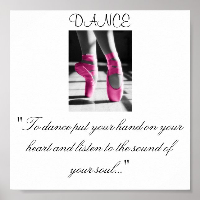 Pôster As raparigas dançam, "Para dançar, põe a mão no te (Frente)