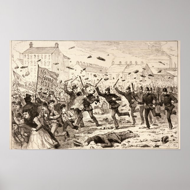 Pôster As revoltas em Belfast (Frente)