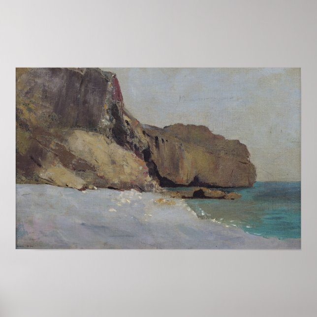 Pôster As Rochas em Vallieres, perto de Royan (Frente)