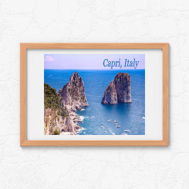Pôster As Rochas Faraglioni de Capri, Itália