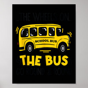 Poster As Rodas No Bus Toddler Crianças De Volta À Escola