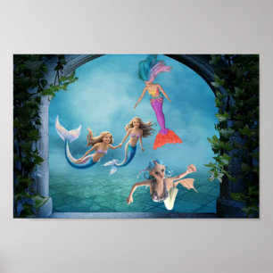 Poster As sereias vêm em todas as formas e tamanhos.