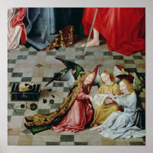 Poster As sete alegrias do Altarpiece do Virgin