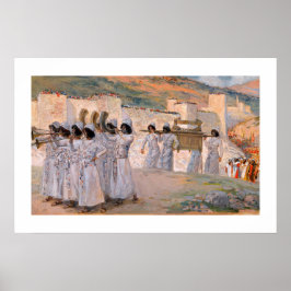 Pôster As sete trompetes de Jericho por James Tissot