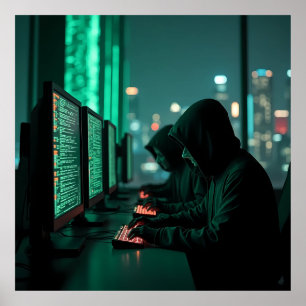 Poster As Sombras da IA Digital do submundo