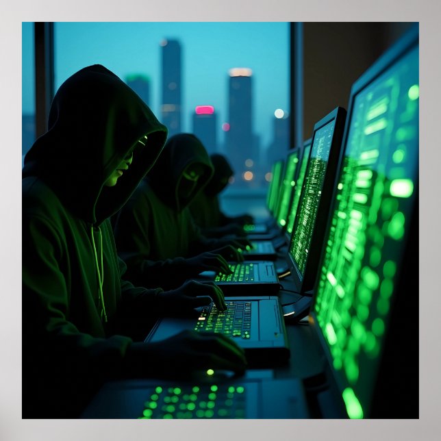 Poster As Sombras da IA Digital do submundo (Frente)