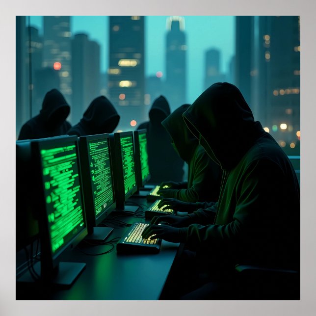 Poster As Sombras da IA Digital do submundo (Frente)