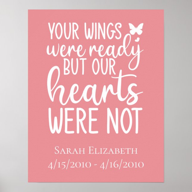 Poster As Suas Asas Estavam Prontas Mas Nossos Corações N (Frente)
