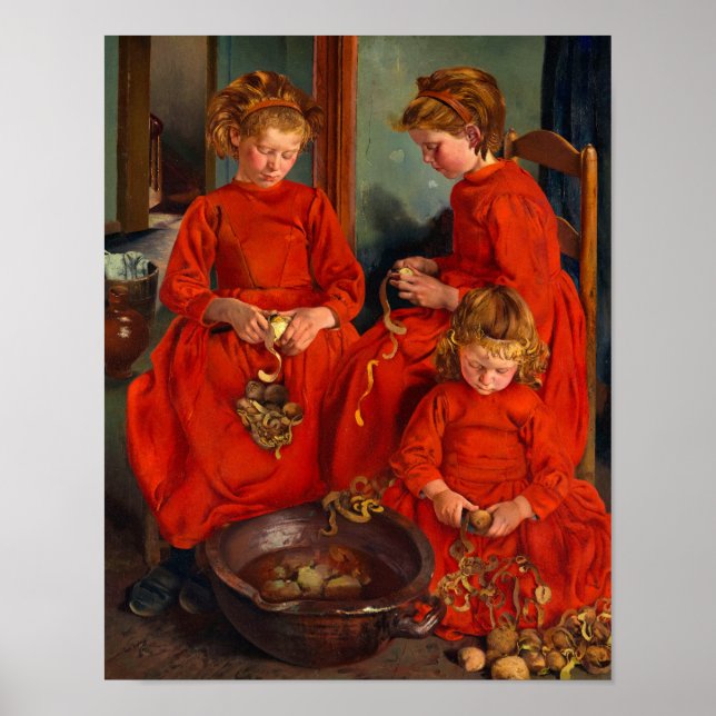 Poster As Três Irmãs de Leon Frederic (Frente)