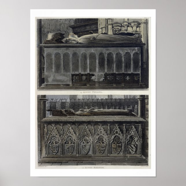 Pôster As tumbas da Rainha Philippa e da Rainha Eleanor,  (Frente)