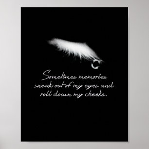 Poster Às vezes as memórias saem dos meus olhos