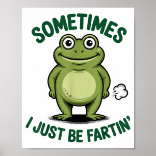 Poster Às vezes eu só estou sendo sapo de Natal engraçado