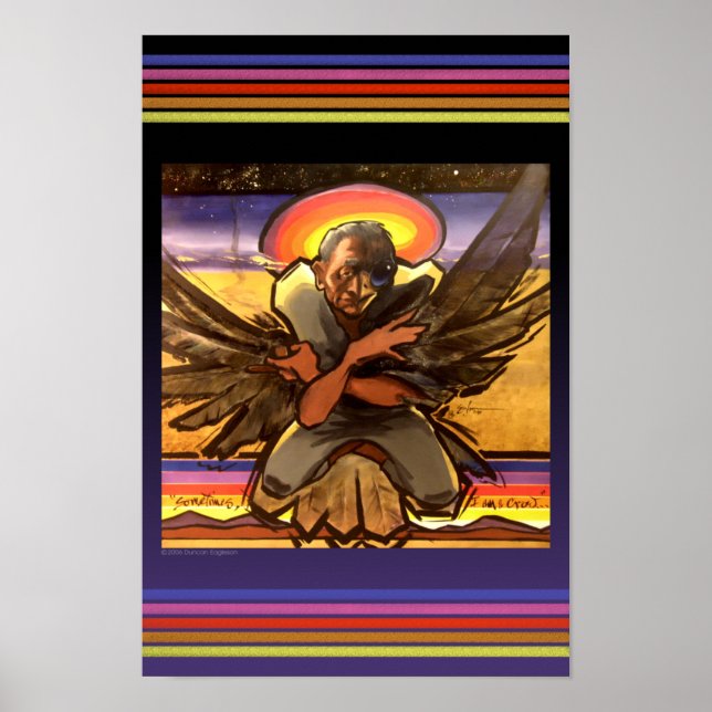 Pôster Às vezes sou um Corvo (Frente)