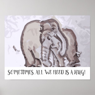 Poster Às vezes tudo que precisamos é de um abraço