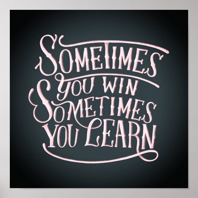 Poster Às vezes você ganha (Frente)