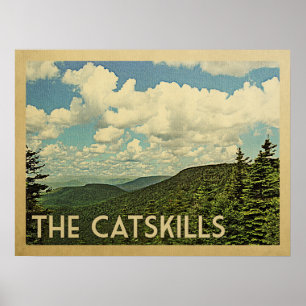 Poster As viagens vintage de Catskills New York