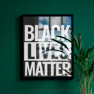 Poster As Vidas Negras são personalizadas
