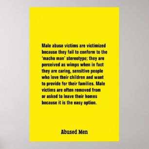 Pôster As Vítimas De Abuso Masculino São Vitimadas Porque