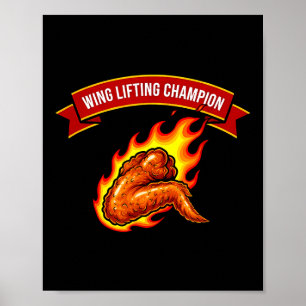 Poster Asa de Levantamento Engraçada Chamon