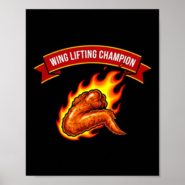 Poster Asa de Levantamento Engraçada Chamon (Frente)