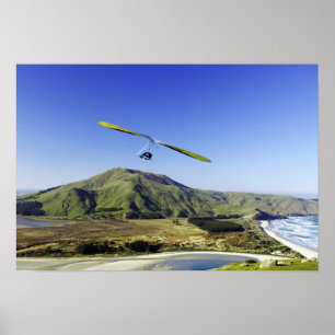 Poster Asa Delta, Península de Otago, perto de Dunedin,