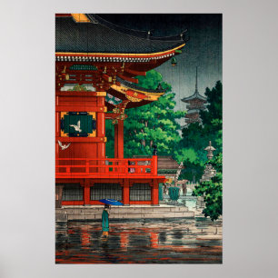 Poster Asakusa Kannondo Temple por Tsuchiya Koitsu