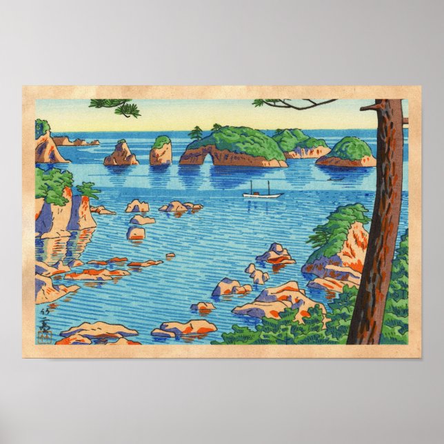 Pôster Asano Takeji analisa Wakayama Kinomastushima (Frente)