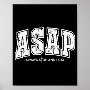 Poster Asap Sempre Pare E Reze Fé Cristã Páscoa 