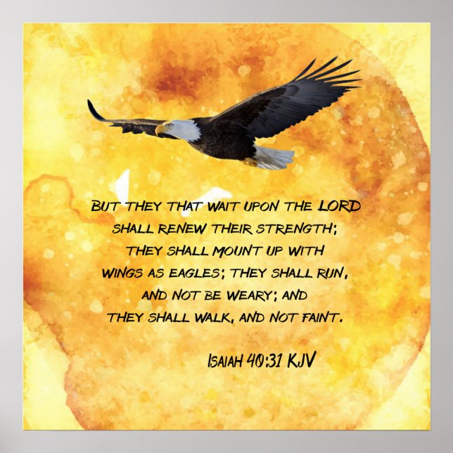 Poster Asas Como Águia (Frente)