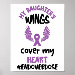 Poster Asas da Minha Filha Laço Roxo Conscientização sobr
