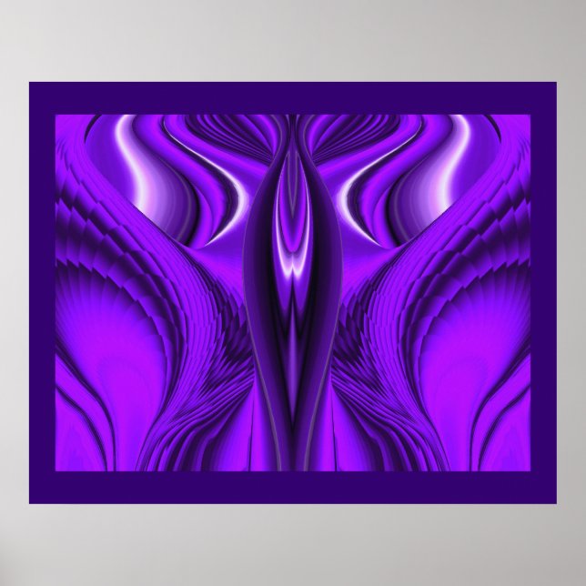 Pôster Asas de Anjo, Arte Abstrata de Arco-Íris Fantasia (Frente)