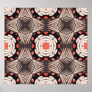 Poster Asas de borboleta: Belo padrão sem costura