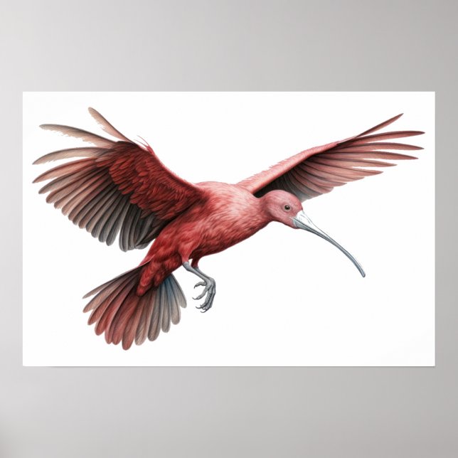 Poster Asas de espalhamento Ibis Pequenas (Frente)