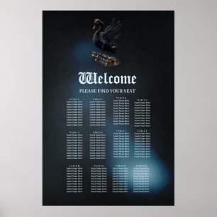 Poster Asas de liberdade o cisne negro no skate.