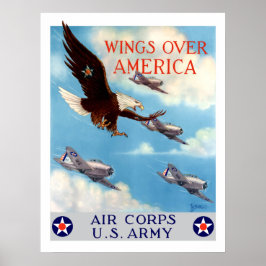 Poster Asas Sobre A América — Air Corps