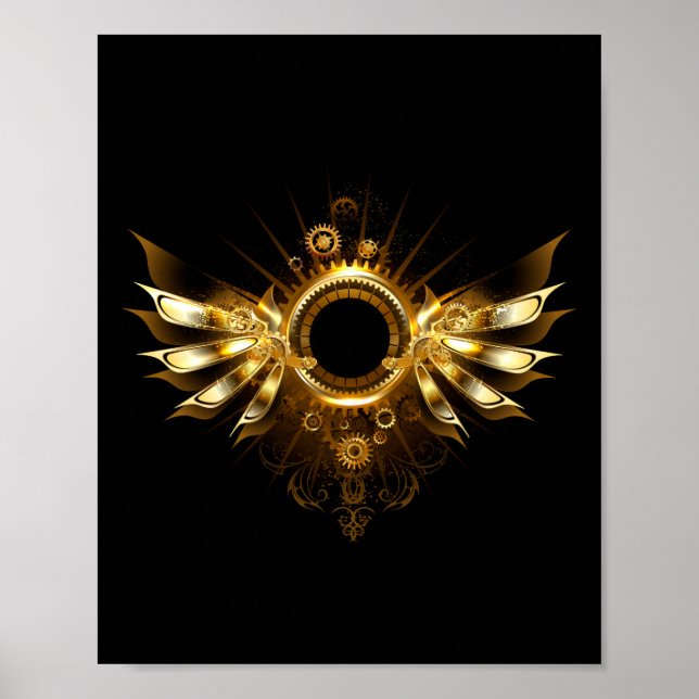 Poster Asas steampunk (Frente)