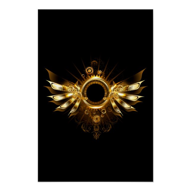 Pôster Asas steampunk (Frente)