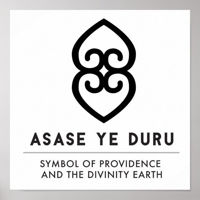 Poster ASASE YE DURU | Providência e Divindade Terra (Frente)