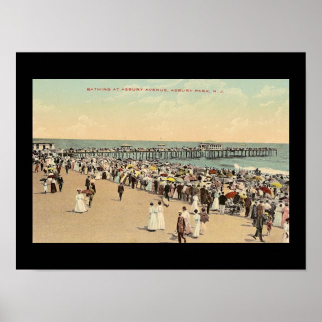 Poster Asbury Avenue, Asbury Park, New Jersey (Frente)