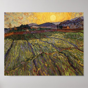 Poster Ascensão de Campo Fechada Sun (F737) Van Gogh Fin