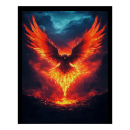 Pôster Ascensão de Fogo Phoenix, Poster personalizável