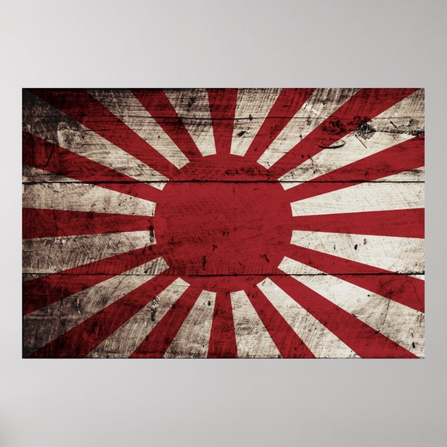 Pôster Ascensão do Japão: Bandeira do Sol no Velho Grão d (Frente)