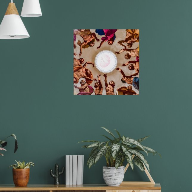 Poster Ascension in Stone: Sicilian Baroque Ceiling of Di (Sala de Estar 1)