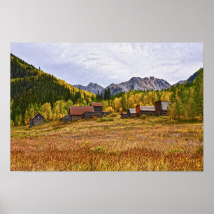 Poster Ashcroft, Cidade Fantasma de Mineração do Colorado